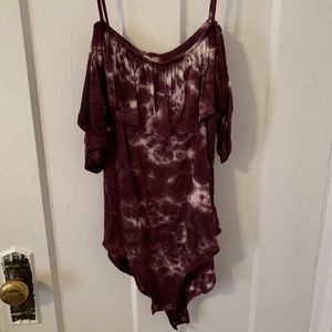 Tie dye body suit